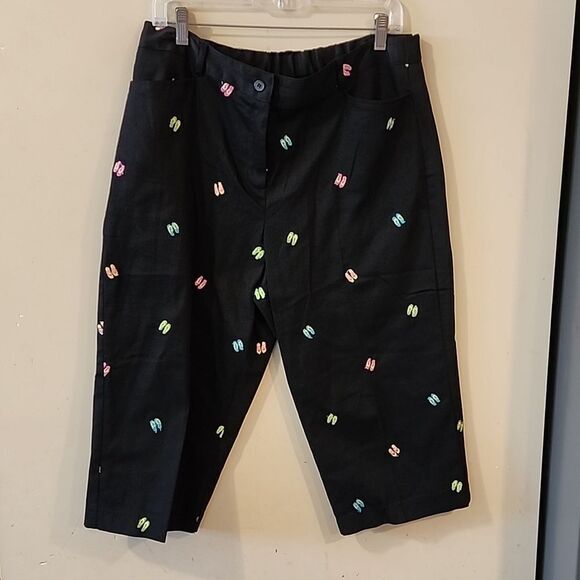 Cute Harve' Benard crop flip flop pants Size 14 - Picture 1 of 4